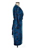 Remade Paisley Blue Cocktail Dress Size M - photo 4