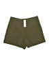Glam Solid Green Khaki Shorts Size L - photo 2