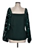 Boston Proper Green Long Sleeve Blouse Size L - photo 1