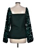 Boston Proper Green Long Sleeve Blouse Size L - photo 2