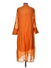 Samsoe Samsoe Orange Casual Dress Size S - photo 2
