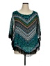 Chenault 100% Polyester Teal Poncho Size 1X - photo 1