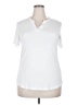 VIISHOW White Short Sleeve Top Size 2X - photo 1