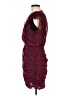 Express 100% Polyester Animal Print Burgundy Cocktail Dress Size M - photo 5