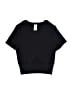 Yogalicious Black Short Sleeve Turtleneck Size 7 - 8 - photo 1