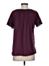Jason Maxwell 100% Polyester Burgundy Short Sleeve Blouse Size S - photo 2