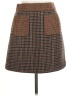 J.Crew 100% Wool Houndstooth Brown Wool Skirt Size 2 - photo 1