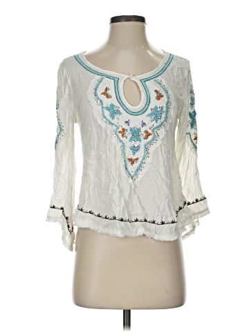 Love Stitch 3/4 Sleeve Blouse (view 1)
