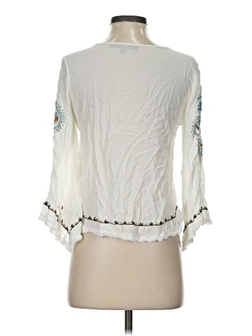 Love Stitch 3/4 Sleeve Blouse (view 2)