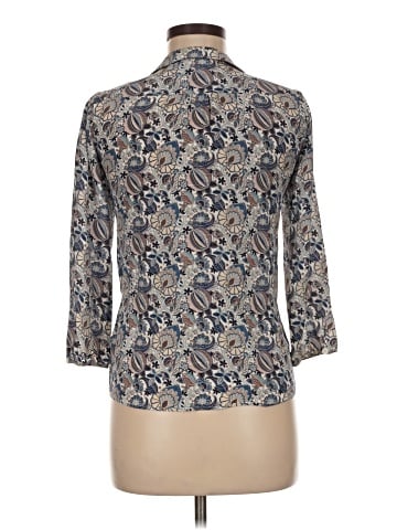 Brora 3/4 Sleeve Silk Top (view 2)