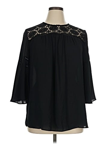 Ava & Viv 3/4 Sleeve Blouse (view 1)