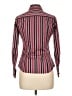 Thomas Pink Stripes Burgundy Long Sleeve Blouse Size 10 - photo 2