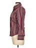 Thomas Pink Stripes Burgundy Long Sleeve Blouse Size 10 - photo 5