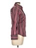 Thomas Pink Stripes Burgundy Long Sleeve Blouse Size 10 - photo 4