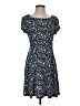 Connected Apparel Paisley Blue Casual Dress Size 4 (petite) - photo 1