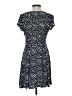 Connected Apparel Paisley Blue Casual Dress Size 4 (petite) - photo 2