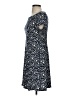 Connected Apparel Paisley Blue Casual Dress Size 4 (petite) - photo 5