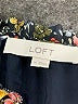 Ann Taylor LOFT 100% Polyester Floral Black Casual Dress Size M - photo 7