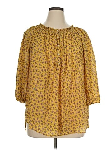 Chaps 3/4 Sleeve Blouse (view 1)