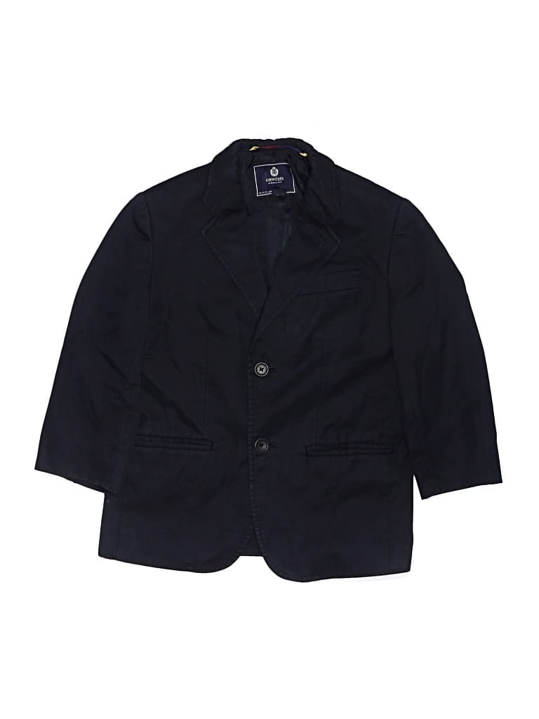 Click to view more detailed imagery on our partner's website Pre-owned Crewcuts Kids' Blazer Jacket In Blue