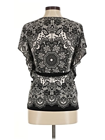 Wrapper Short Sleeve Blouse (view 2)
