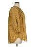 Chaps 100% Cotton Yellow 3/4 Sleeve Blouse Size 1X - photo 4