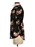 Princess Vera Wang 100% Polyester Floral Black 3/4 Sleeve Blouse Size XS - photo 5