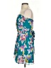 Express 100% Polyester Tropical Teal Cocktail Dress Size 2 - photo 5
