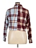 Forever 21 Plaid Burgundy Long Sleeve Blouse Size XL - photo 2