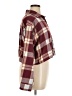 Forever 21 Plaid Burgundy Long Sleeve Blouse Size XL - photo 4