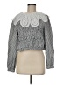 MNG Silver Long Sleeve Blouse Size 8 - photo 1