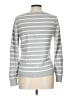 Tommy Hilfiger 100% Pima Cotton Stripes Silver Pullover Sweater Size L - photo 2