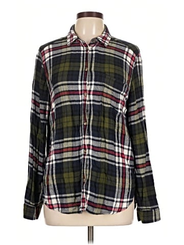 American Eagle Outfitters Long Sleeve Button-Down Shirt (view 1)