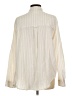 Every 100% Cotton Chevron-herringbone Ivory Long Sleeve Button-Down Shirt Size L - photo 2