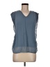 Ann Taylor Blue Sleeveless Blouse Size M - photo 1