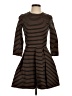 Gap Stripes Brown Casual Dress Size 4 - photo 1