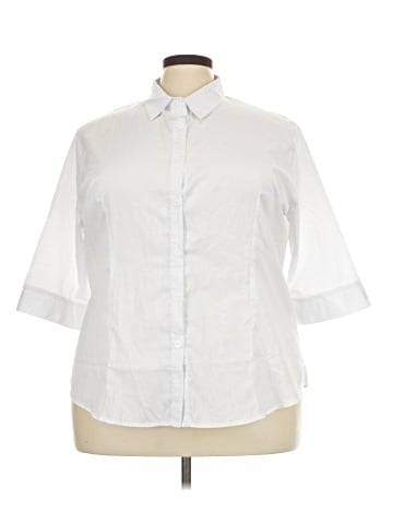 HOTOUCH 3/4 Sleeve Button-Down Shirt (view 1)
