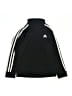 Adidas 100% Polyester Black Track Jacket Size 6 - photo 1