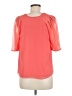 Ted Baker London 100% Polyester Orange Short Sleeve Blouse Size 6 (2) - photo 2