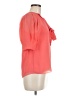 Ted Baker London 100% Polyester Orange Short Sleeve Blouse Size 6 (2) - photo 4