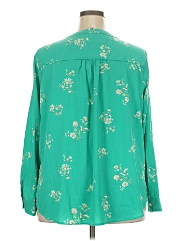 Skies Are Blue Long Sleeve Blouse (view 2)