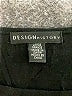 Design History 100% Polyester Black Short Sleeve Blouse Size L - photo 7