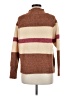 Roolee Stripes Brown Turtleneck Sweater Size M - photo 2
