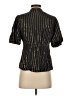 BCBGMAXAZRIA Black Short Sleeve Silk Top Size S - photo 2