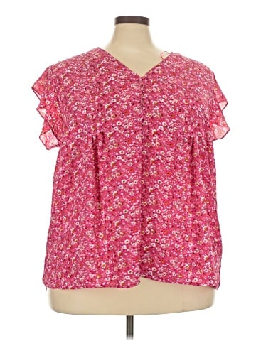 Cynthia Rowley TJX Short Sleeve Blouse (view 1)