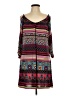 Urban Mango 100% Polyester Print Pink Casual Dress Size L - photo 1