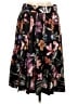 J.Crew 100% Polyester Print Black Casual Skirt Size 10 - photo 1