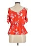 Sienna Sky 100% Polyester Orange Sleeveless Blouse Size M - photo 2