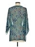 Gypsy 05 100% Silk Teal 3/4 Sleeve Silk Top Size XS - photo 2