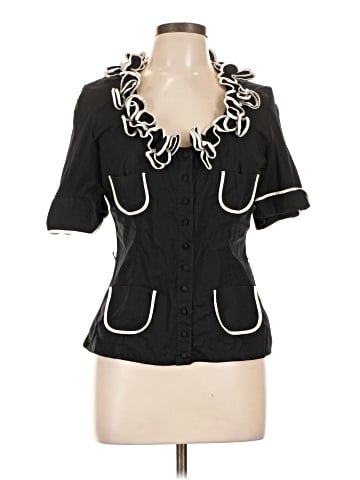 Anne Fontaine Short Sleeve Blouse (view 1)